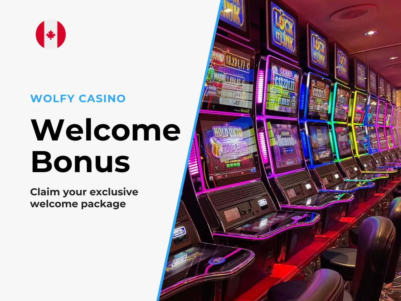 5 Wolfy Casino Welcome Bonus on